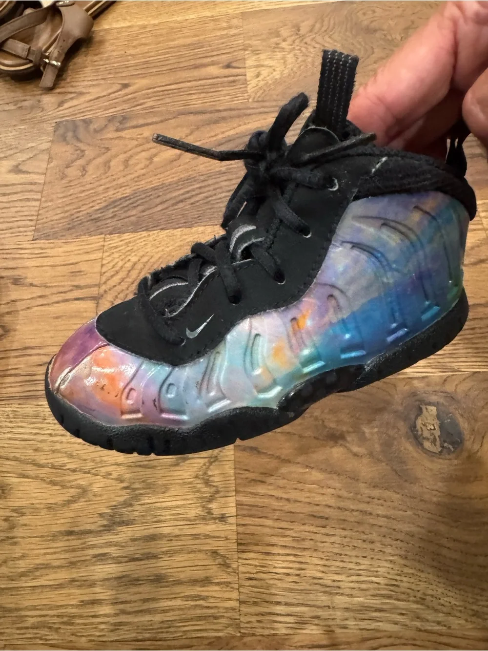 Nike Little Posite One XX “Big Bang” Shoes Toddler 5C DA4161-800 Foamposite